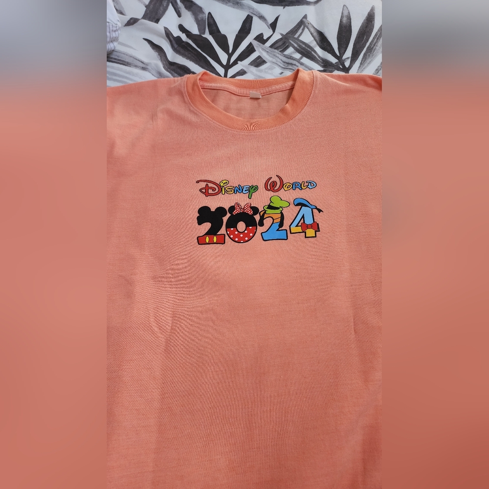 Disney World Kids T-Shirt - Coral